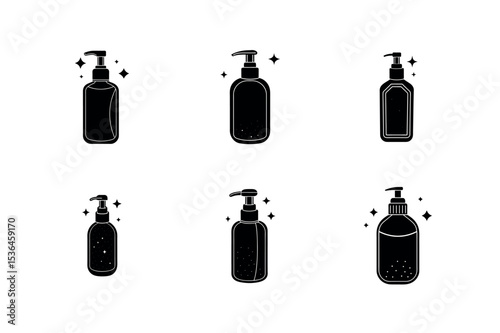 black and white wine bottles