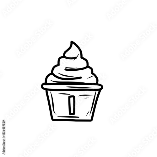 hand drawn ice cream