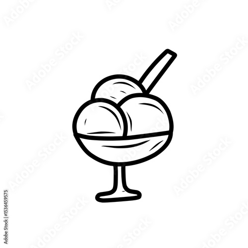 hand drawn ice cream