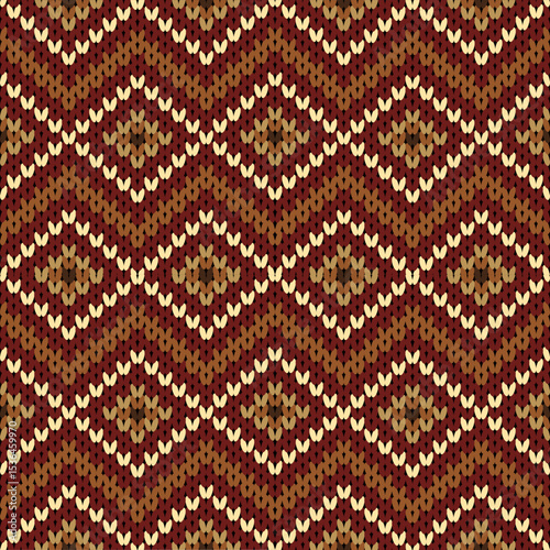 Diagonal square pattern, native Asian pattern, seamless