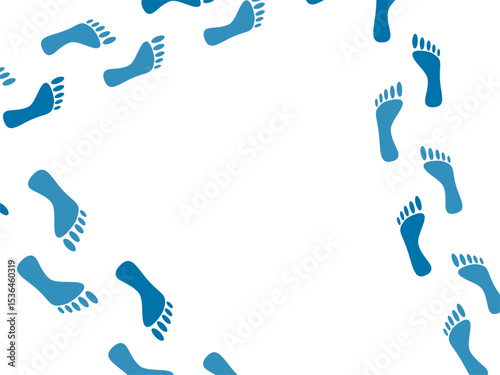 Barefoot template banner with empty space for design, vector of promotion beach marketing, illustration of barefoot design creative
