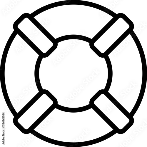 summer icon lifebuoy
