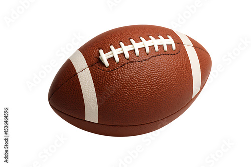 Single Rugby Ball isolated on transparent background