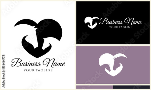 Horses Heart Logo Design.