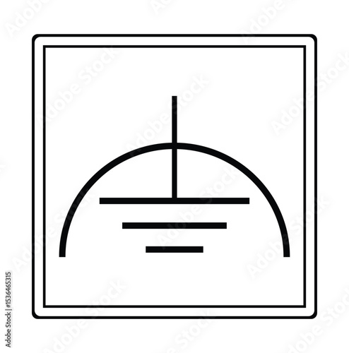 Noiseless Earth Clean Ground Symbol Sign Isolate On White Background,Vector Illustration EPS.10