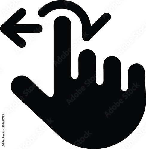 Vector hand illustration showing symbols and gestures