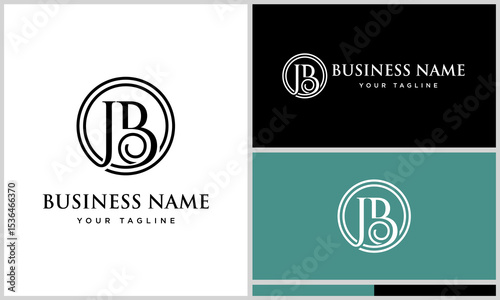 JB Monogram Business Cards.