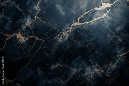 Moody black marble with scattered natural patterns, soft white striations, and subtle mineral glimmers. Lightly textured, high-res Octane-style render—ideal for premium modern luxury visuals.