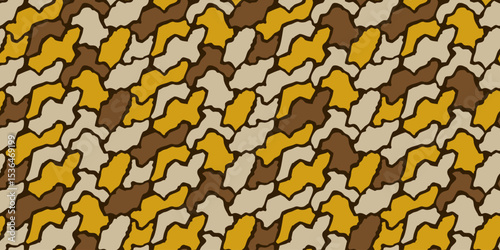 Abstract shapes illustration background. Seamless pattern.Vector. 抽象的なかたちのイラストパターン　背景素材