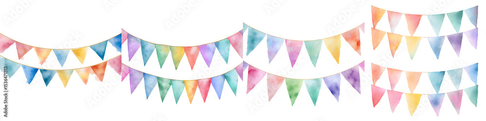 Obraz premium Vibrant and Colorful Festive Banners for