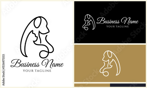 Pet Care Logo Design Variations.