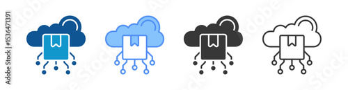 Digital Product Icon Set Multiple Style Collection