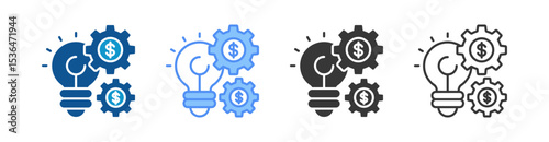 Innovation Icon Set Multiple Style Collection