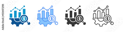 Development Icon Set Multiple Style Collection