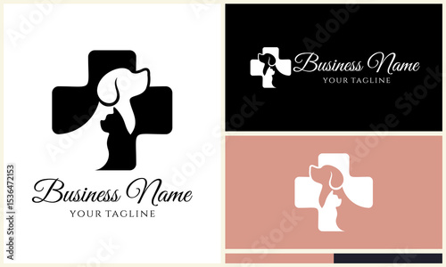 Pet Clinic Logo Design Variations. (1)