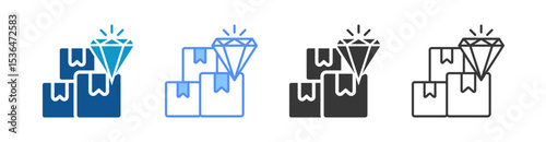 Product Icon Set Multiple Style Collection