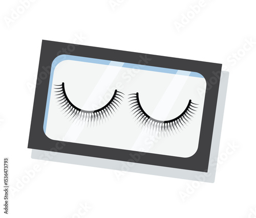 False Eyelashes Vector Illustration