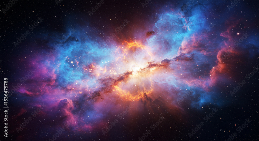 Fototapeta premium Explosion of a galaxy