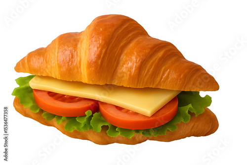 Fresh sandwich isolated 