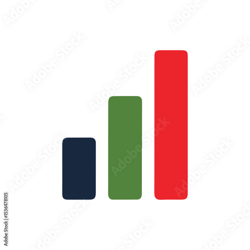 Bar chart logo icon sign symbol design