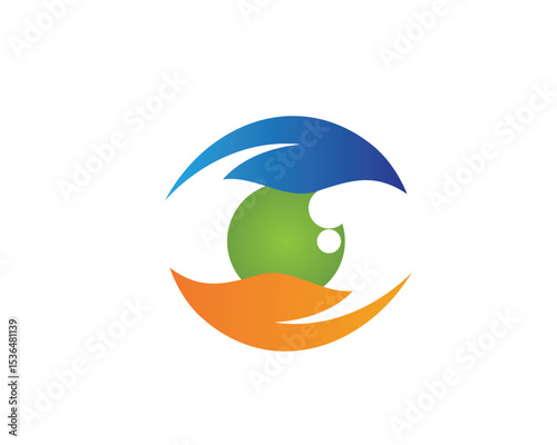Eye Care vector logo design