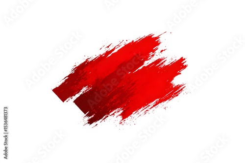 Dynamic red brush strokes abstract art digital canvas modern design close-up view creative expression