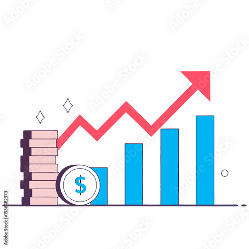 Accelerated Revenue Growth: Dynamic Bar Chart Displaying Increased Profitability and Financial Success Metrics