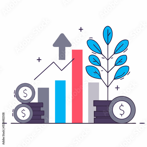 Maximizing Financial Prosperity: Dynamic Visuals of Investment Growth, Wealth Accumulation, and Economic Advancement