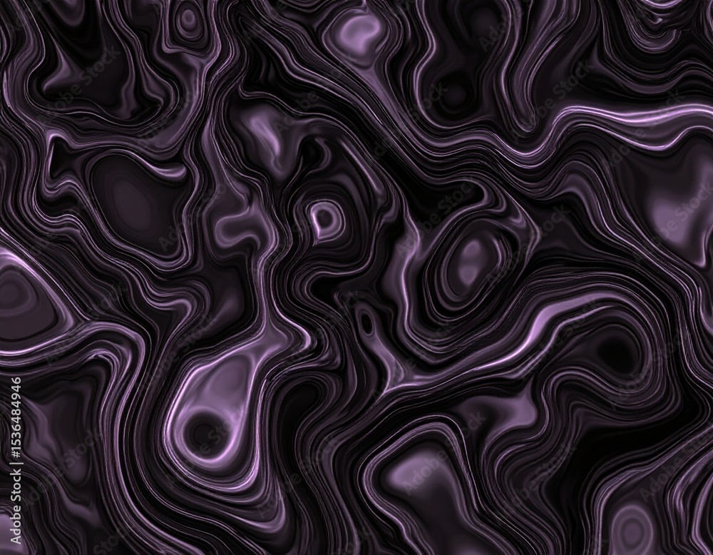Fototapeta premium Purple-black abstract metal pattern with layered ridges