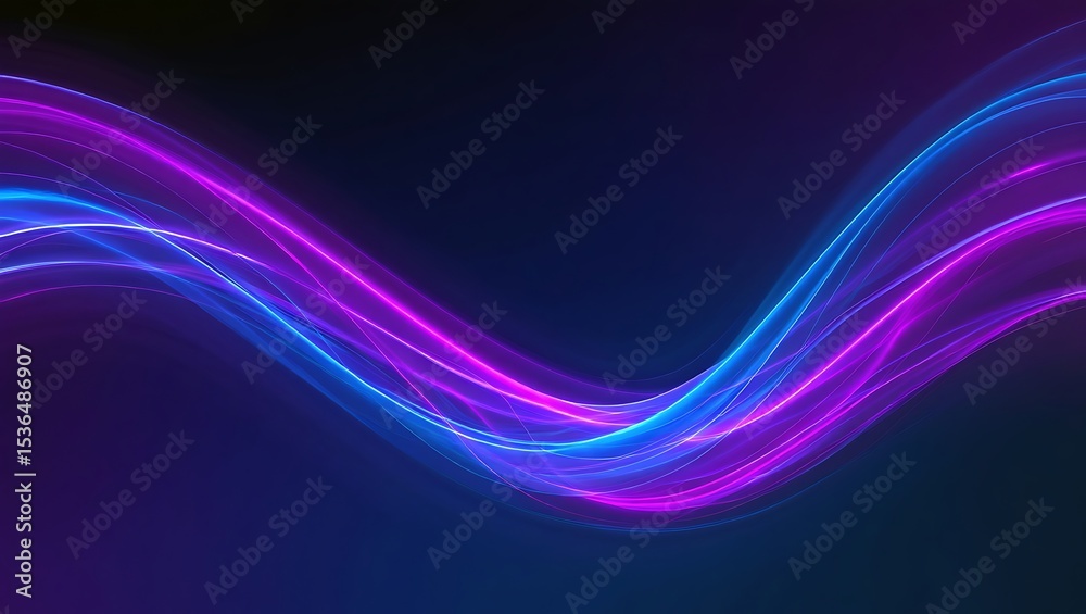 Fototapeta premium Abstract neon light wave background design for modern wallpaper and graphic design projects use case