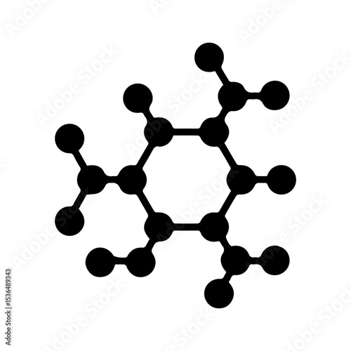 biotechnology cell glyph icon