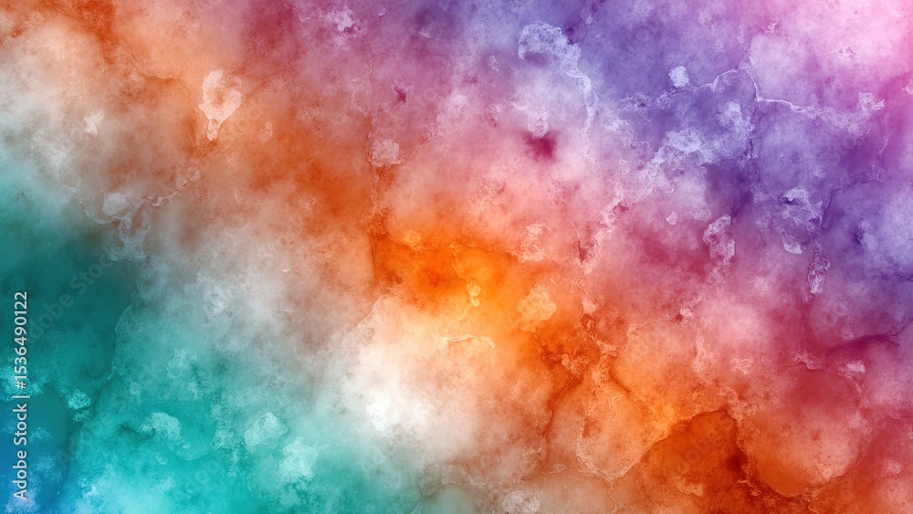 Fototapeta premium Vibrant Abstract Background with Colorful Cloudy Texture