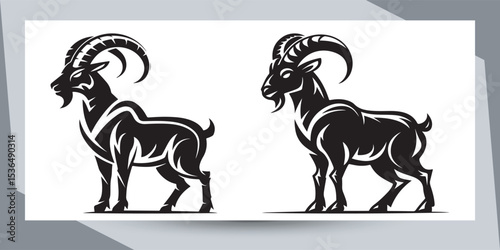 Goat Icon Vector Art Illustration