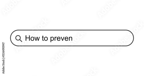 Typing phrase How to prevent a heart attack into search box, search bar close-up, looking for heart attack tips, footage