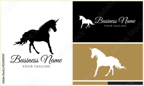 Unicorn Logo Design Variations. (21)