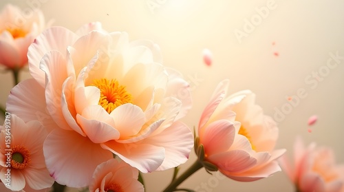 Beautiful Floral Backgrounds in Warm Tones