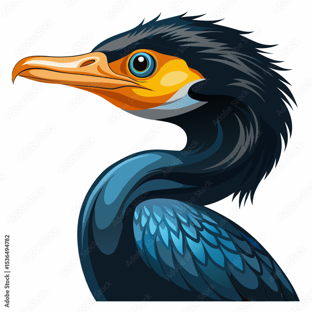 Obraz premium vector illustration of a bird