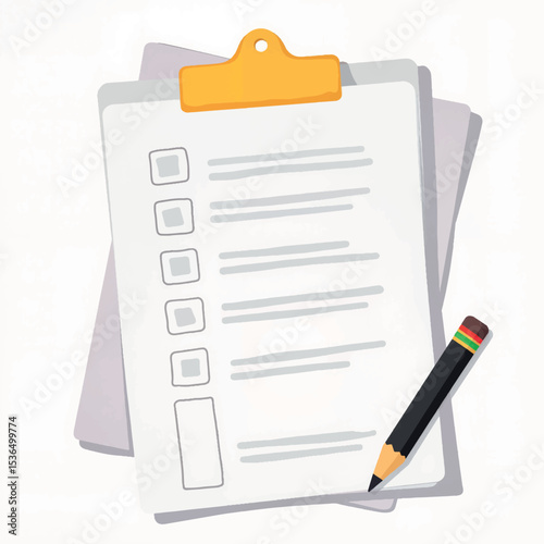 Vector illustration of desk organization guide, study efficiency