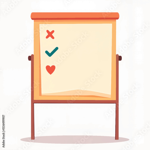 Colorful task board with choice cards, productivity and organization