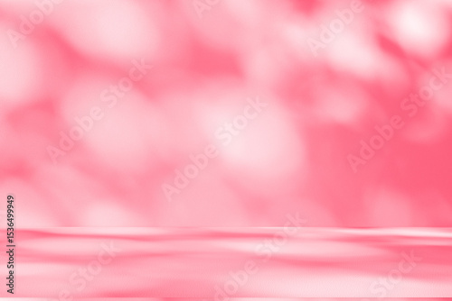 Wall interior background, studio and backdrops show products.with shadow from window color pink background for text insertion and presentation interior decoration	
