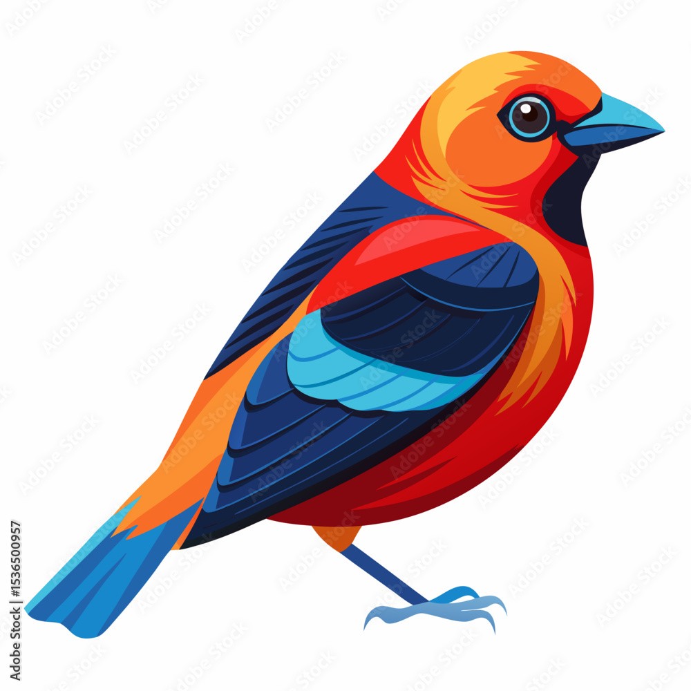 Fototapeta premium blue and yellow macaw