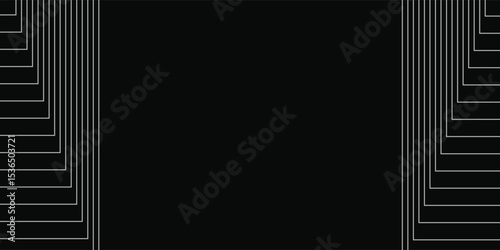Black abstract background nice design. Premium stripe texture for banner business backdrop. Dark horizontal vector template art simple good modern