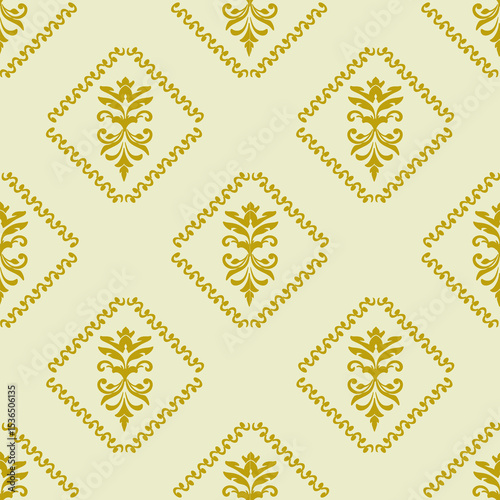 Floral Damask Seamless Vectors, And Illustrations