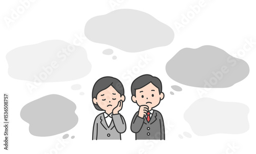 こんなお悩みありませんか？人物フキダシセット