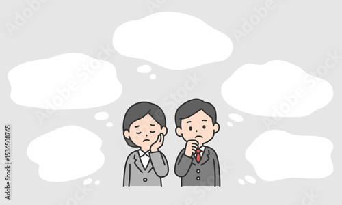 こんなお悩みありませんか？人物フキダシセット