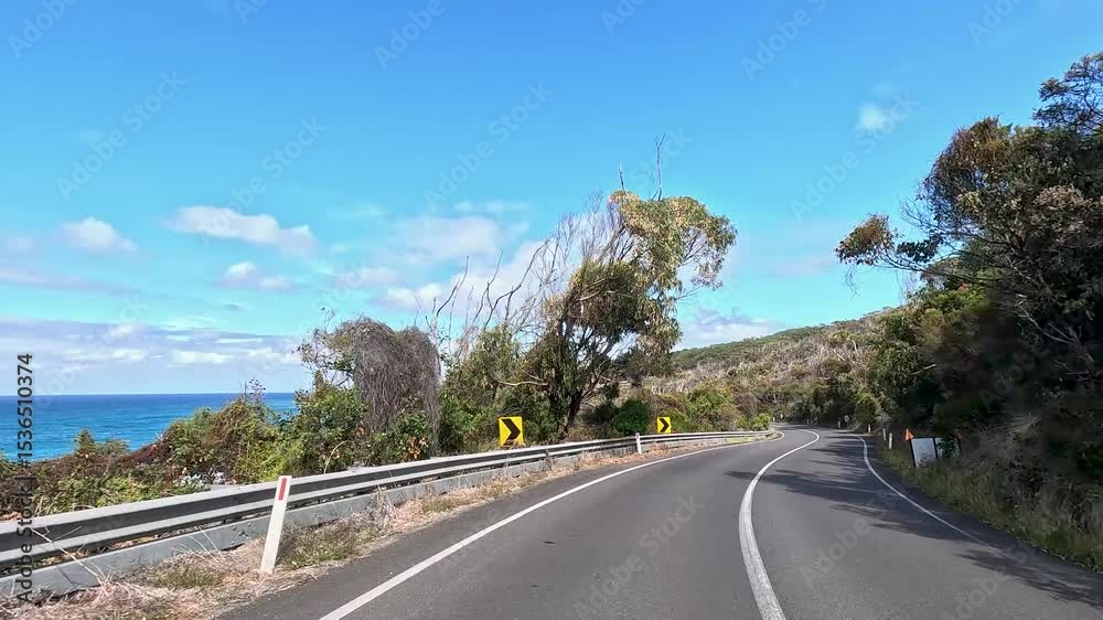 Scenic Drive Along Great Ocean Road, Australia Scenic Drive Along Great Ocean Road, Australia
