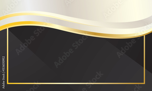 Abstract luxury black gradient wave for business or certificate