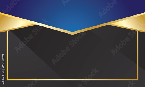 Modern and luxury blue black Certificate background
