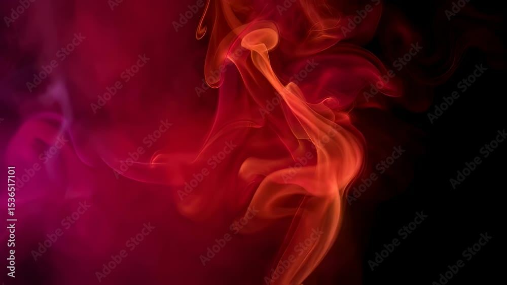 Abstract Smoke Art, Mesmerizing Patterns of Color on a Black Background Abstract Smoke Art, Mesmerizing Patterns of Color on a Black Background