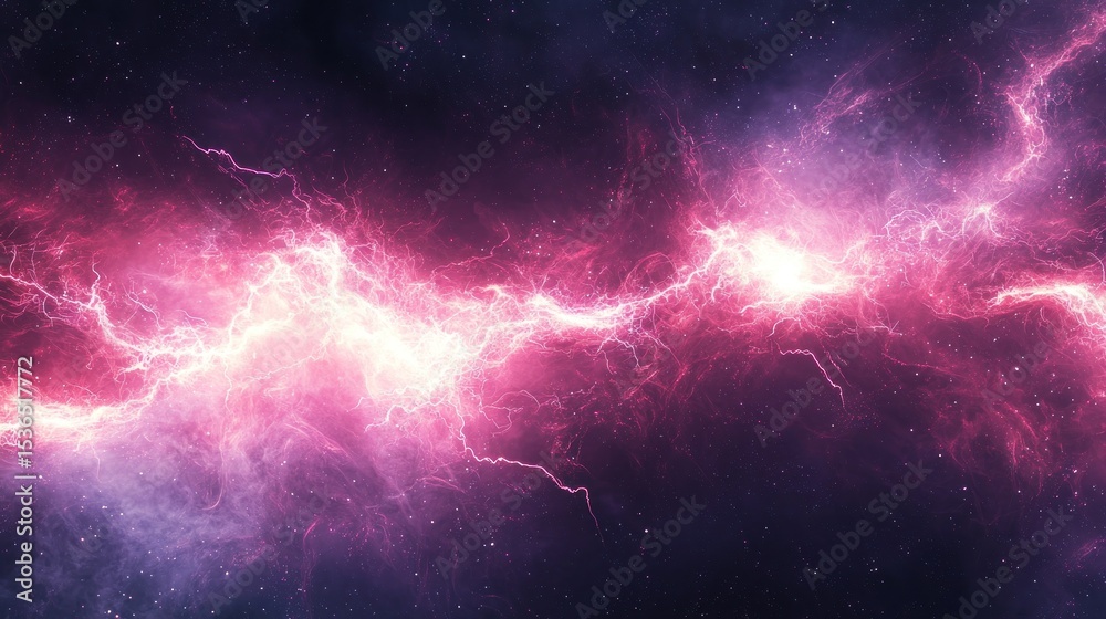 Fototapeta premium Pink purple energy